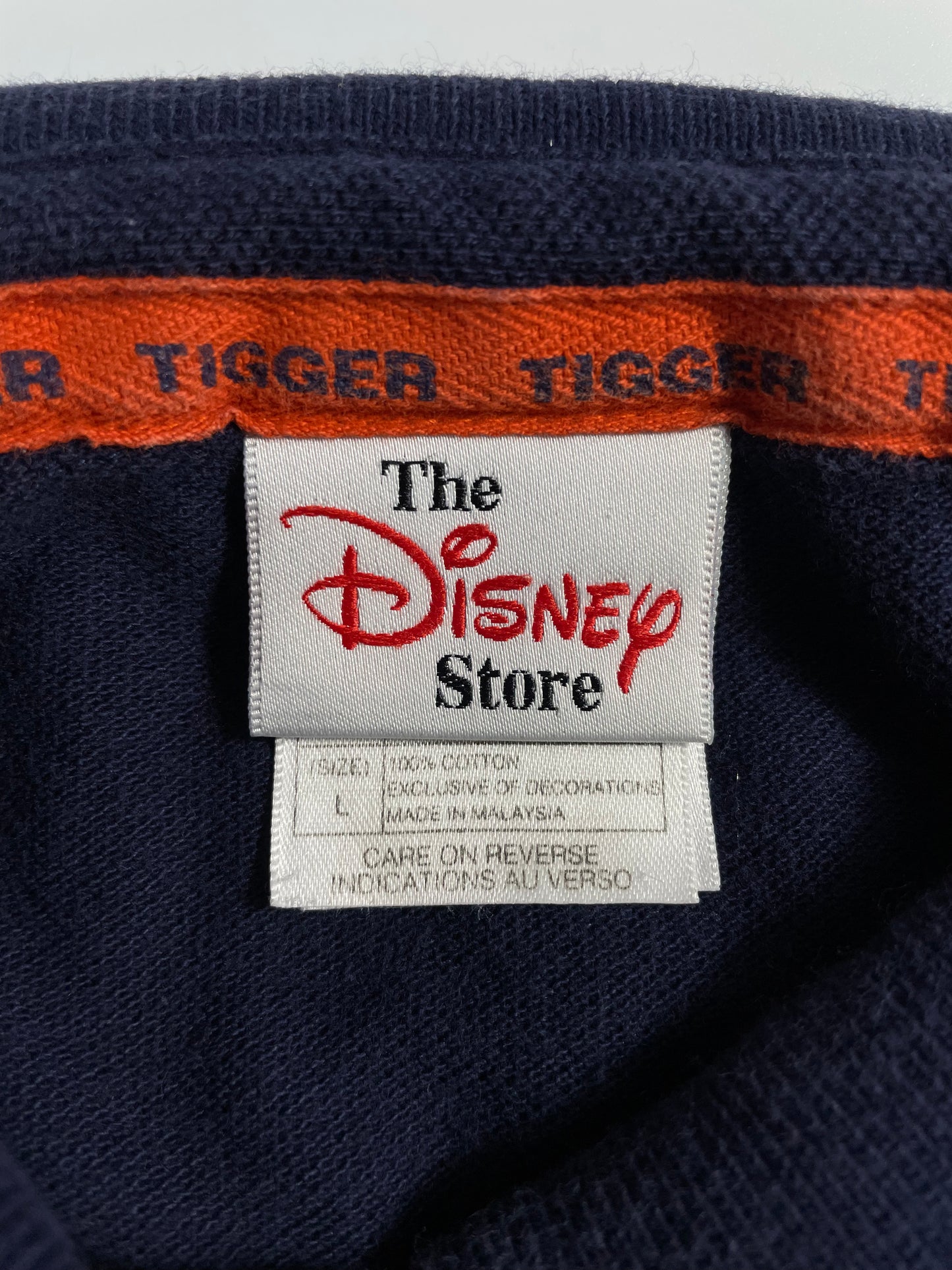 00' DISNEY TIGGER Size L Vintage Rugby Shirt / A1780