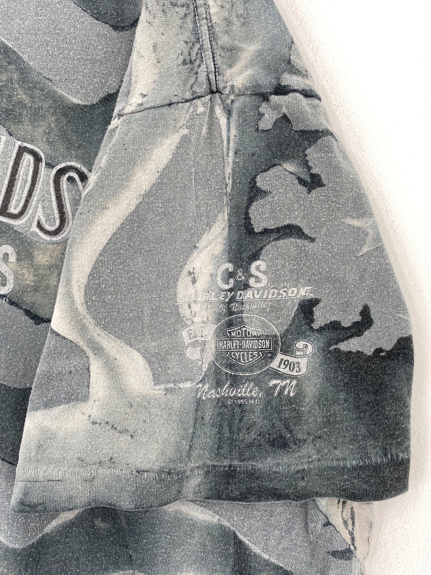 1995 HARLEY DAVIDSON Size XL Vintage T-Shirt / E2789T