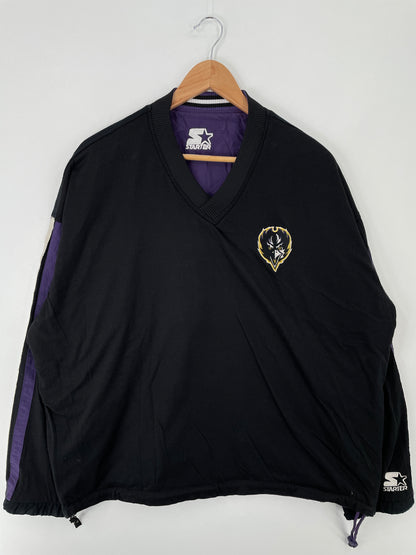 Vintage STARTER x BALTIMORE RAVENS Size L NFL Nylon Jacket / A9552
