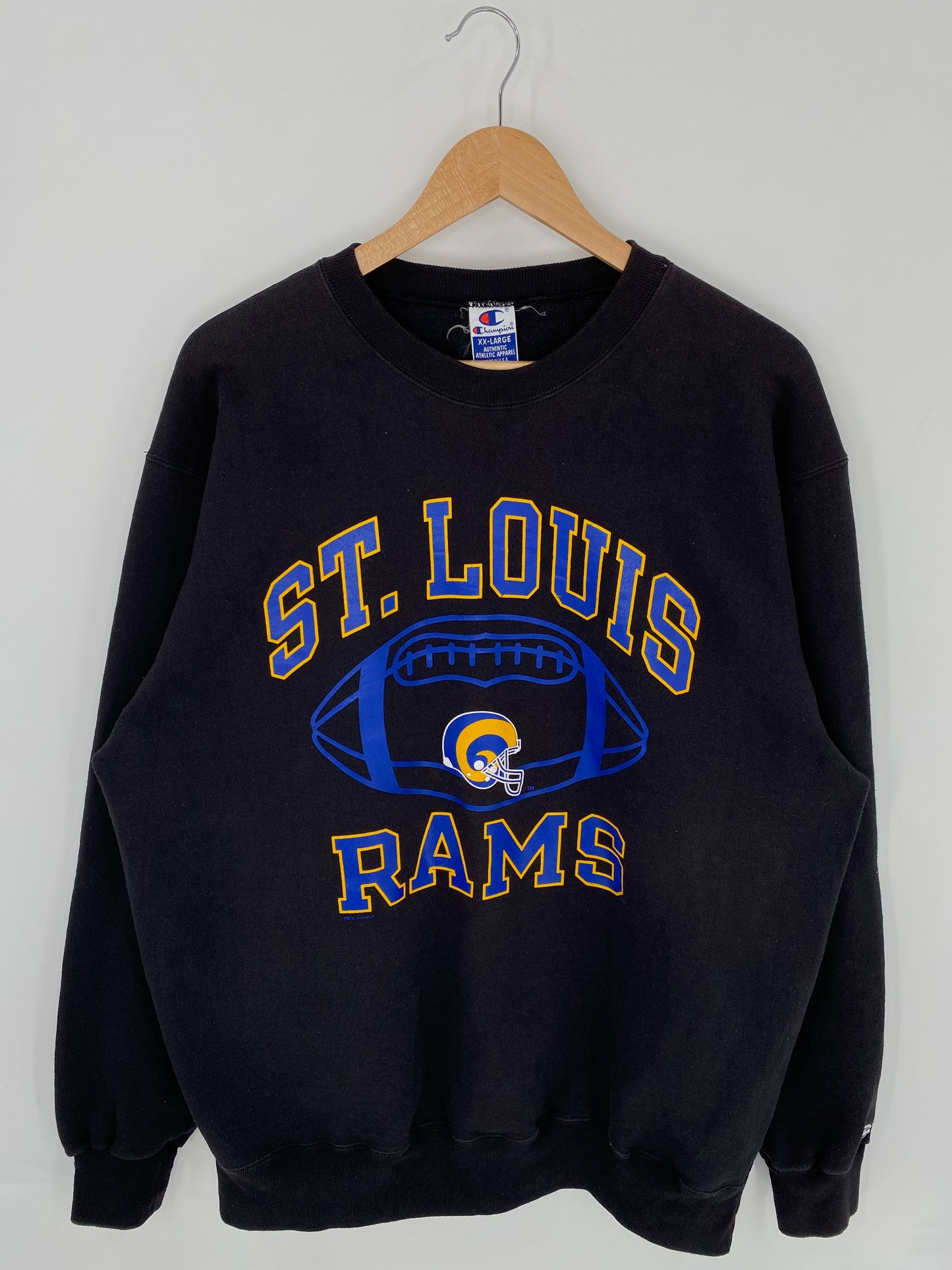 1997 ST. LOUIS RAMS Made in USA Size XXL Vintage NFL Sweat-Shirt/ K8075