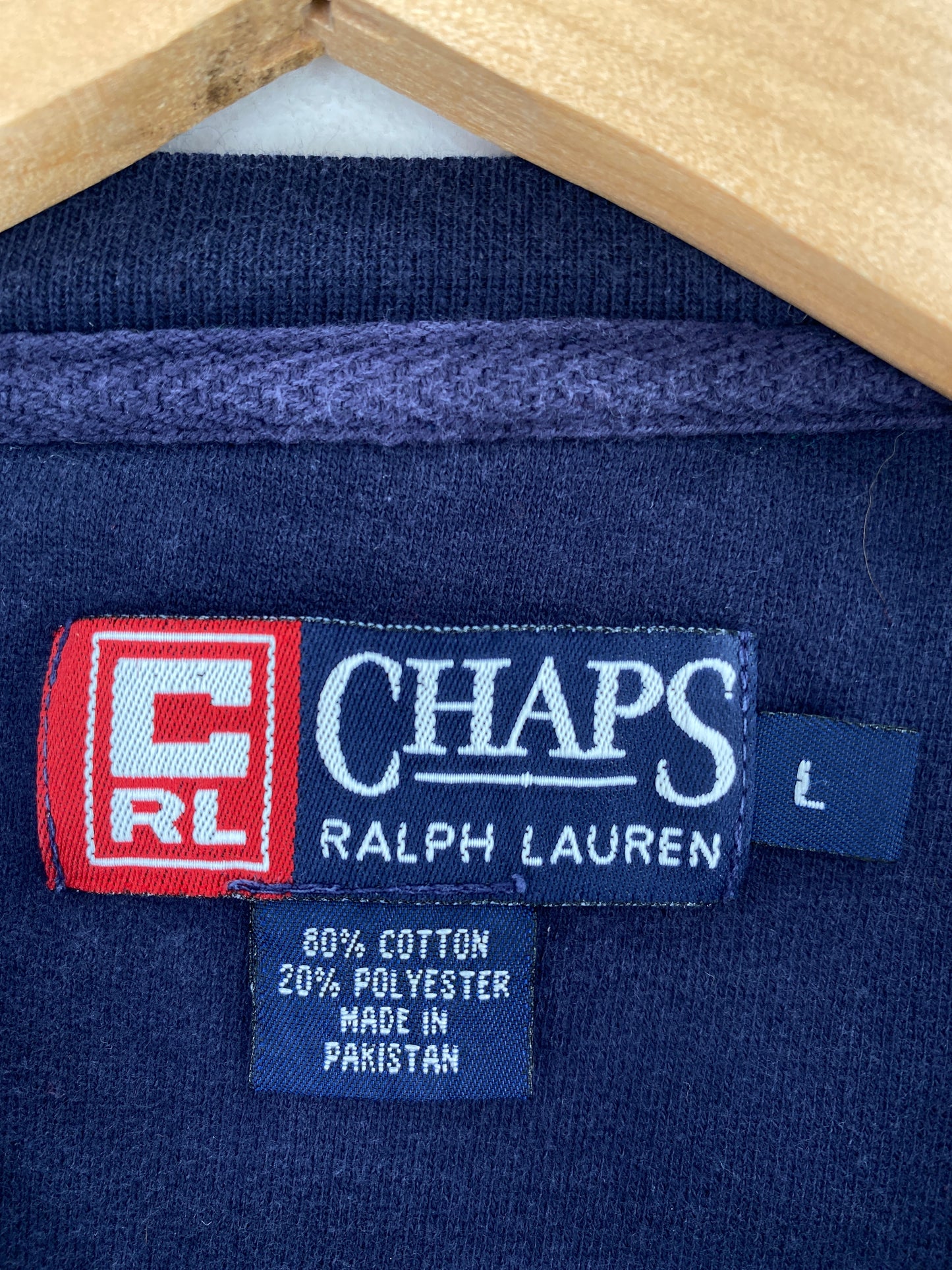 00' CHAPS RALPH LAUREN Size L Vintage Sweat-shirt / A5125
