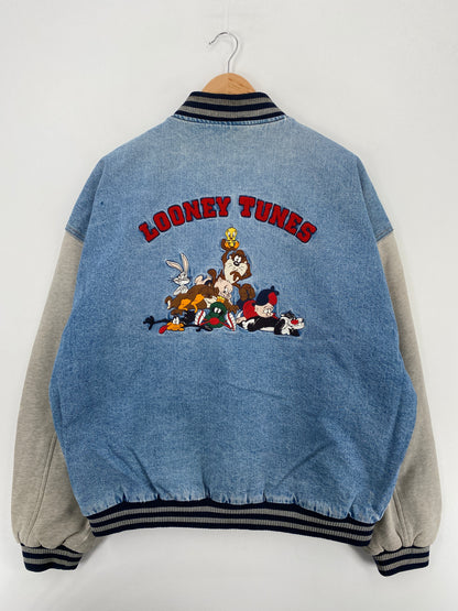 Vintage LOONEY TUNES Size XL Vintage Denim Jacket  / A5879
