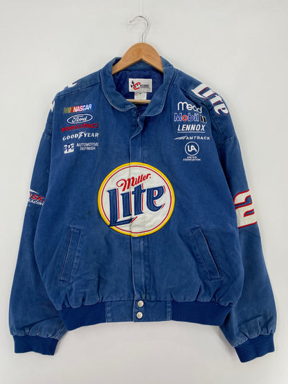 Vintage MILLER LITE Size M Racing Jacket / E1912J