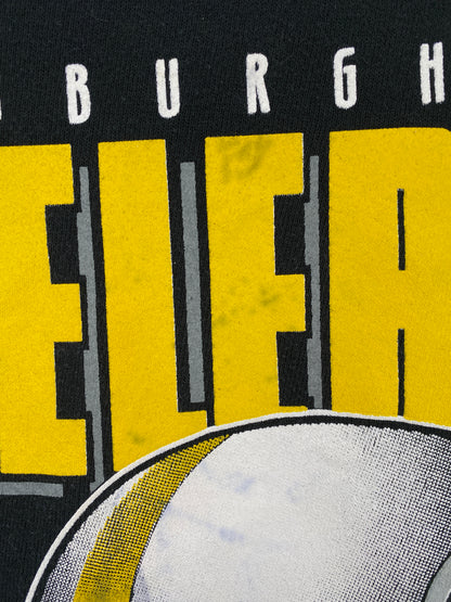 1996 PITTSBURGH STEELERS Made in USA Size Approx.L Vintage NFL Sweat-shirt / E2225S