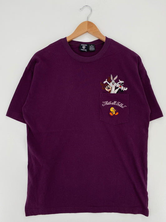 1996 LOONEY TUNES Size M Vintage T-Shirt / A3464