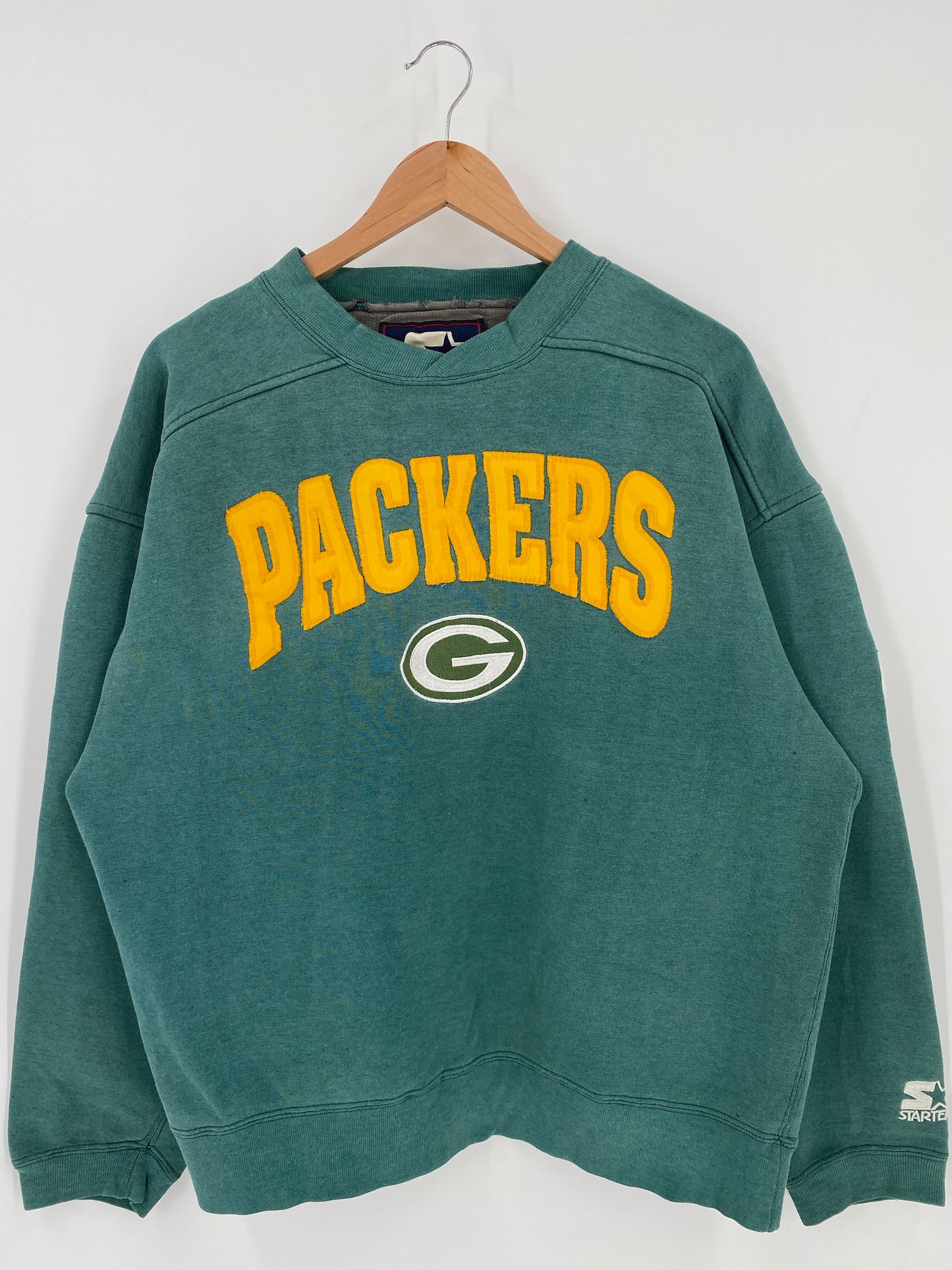 90's STARTER x GREEN BAY PACKERS Size L Vintage NFL Sweat-shirt / K6484