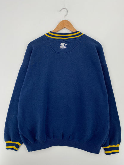 90's STARTER x INDIANA PACERS Size XL Vintage NBA Sweat-Shirt / A9082