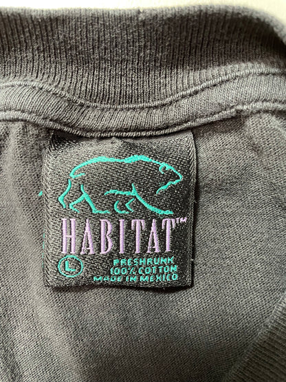 90’s HABITAT x WOLVES Size L Vintage T-Shirts / K4966