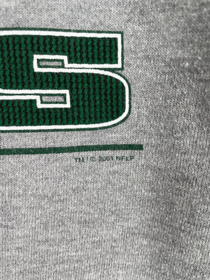 2001 NEW YORK JETS Size XL Vintage NFL Sweat-shirt / A1990