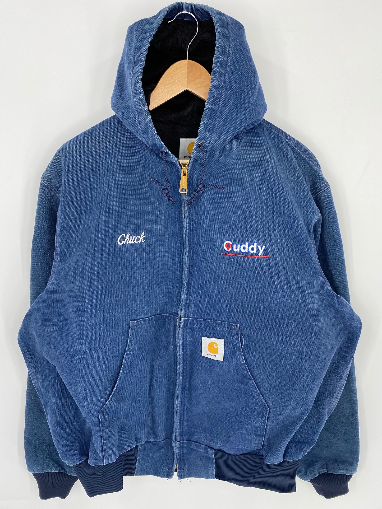 Vintage CARHARTT Size XL Zip-up Hoodie Sweat-shirt Jacket / K8109