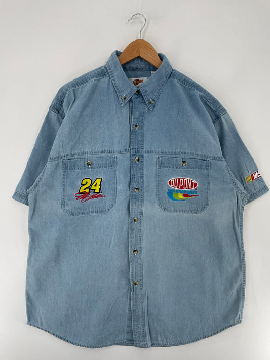 Vintage NASCAR x JEFF GORDON Size XL Racing Button Down Shirt / E6363B