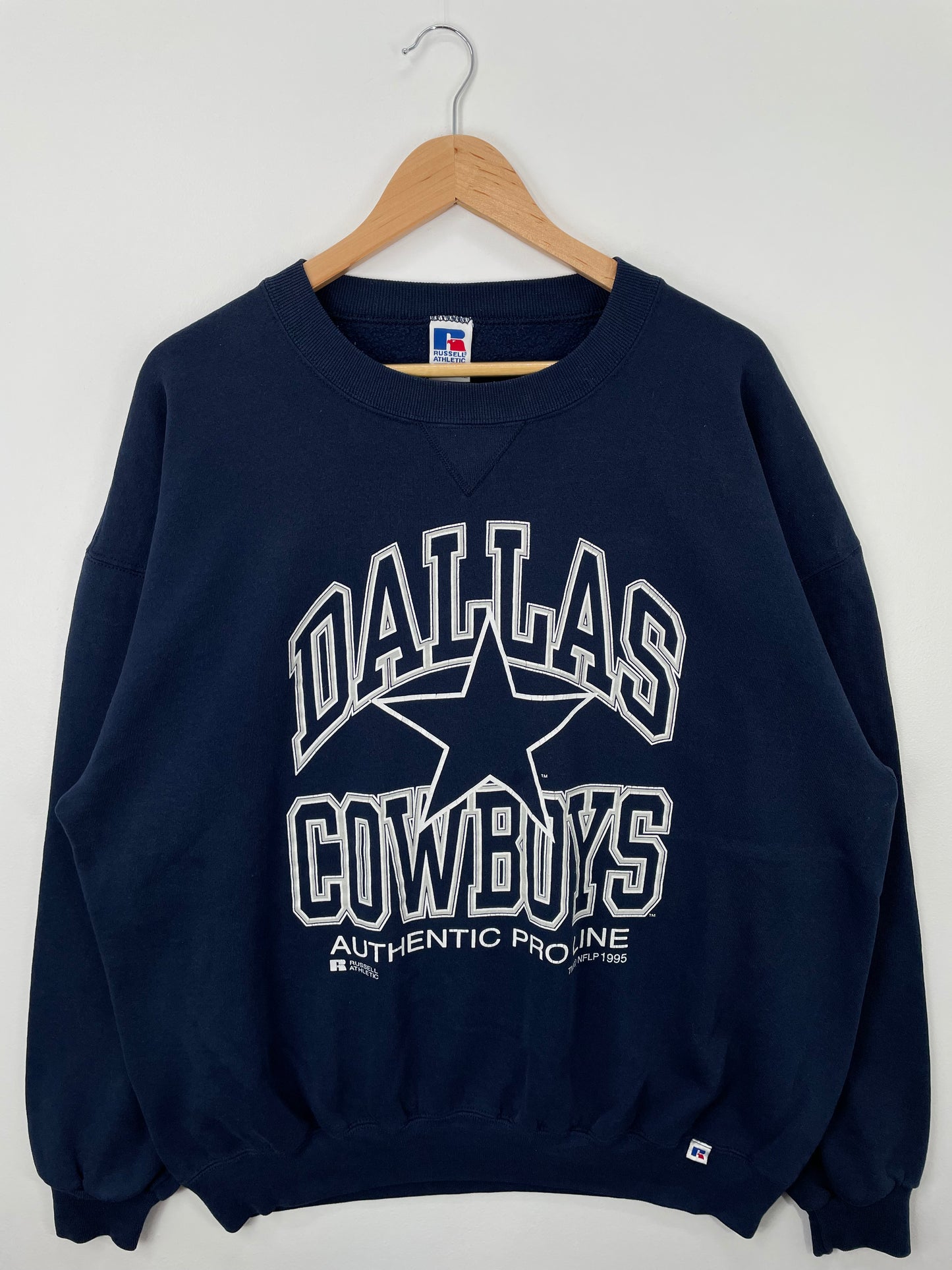 1995 DALLAS COWBOYS Made in USA Size XXL Vintage NFL Sweat-shirt / A1200