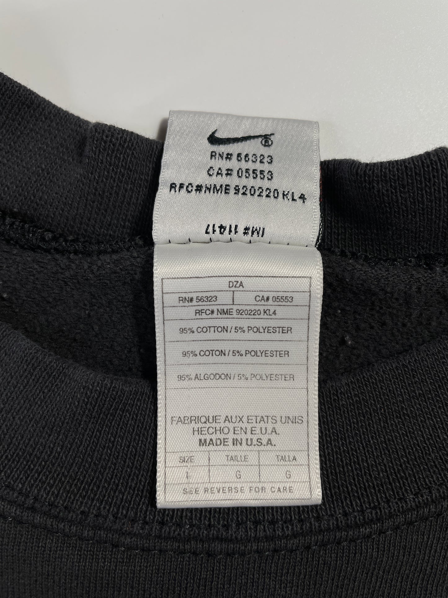 90's NIKE MINI SWOOSH Made in USA Size L Vintage Sweat-shirt / E1124