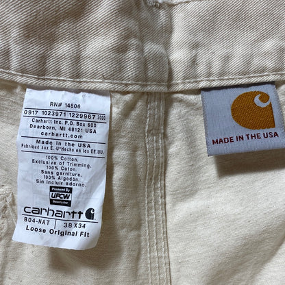 Vintage CARHARTT Made in USA Size W34xL32 Duck Pants / A5257