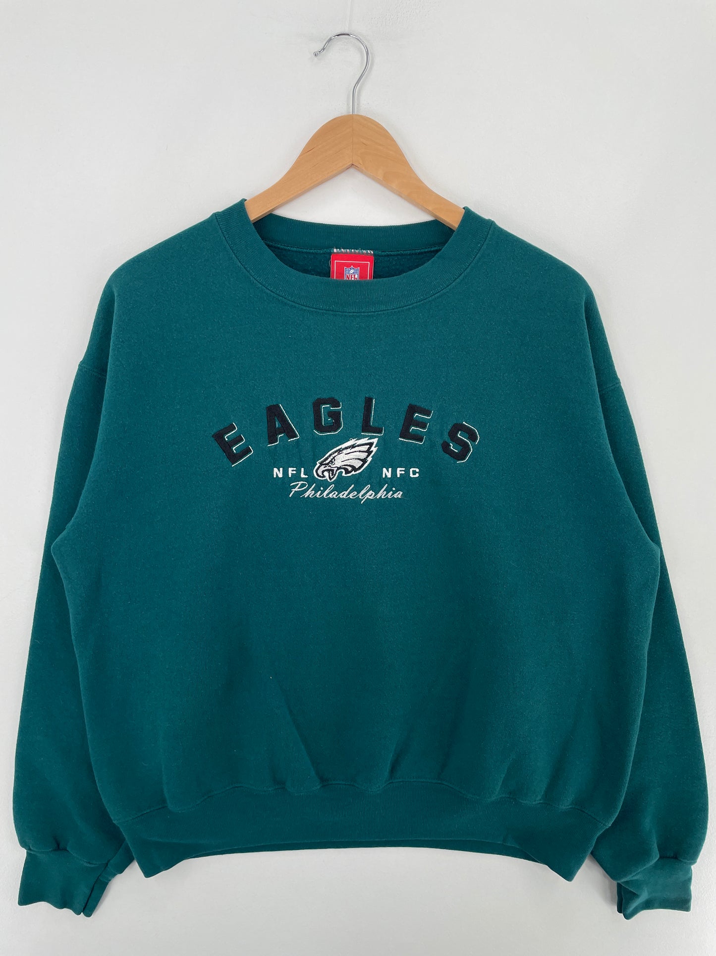 Vintage PHILADELPHIA EAGLES Size L NFL Sweat-shirt / E3240S