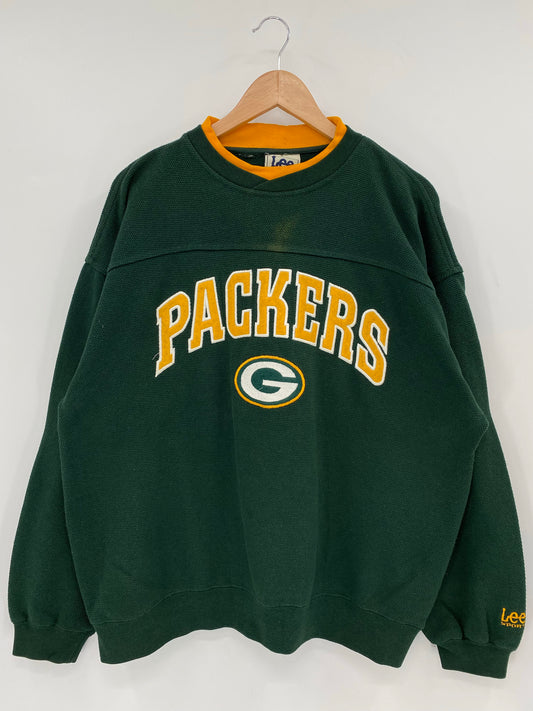 90’s GREEN BAY PACKERS Size L Vintage NFL Sweat-Shirts / K6900