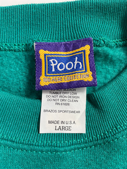 90's DISNEY POOH Made in USA Size L Vintage Sweat-Shirt / A2586