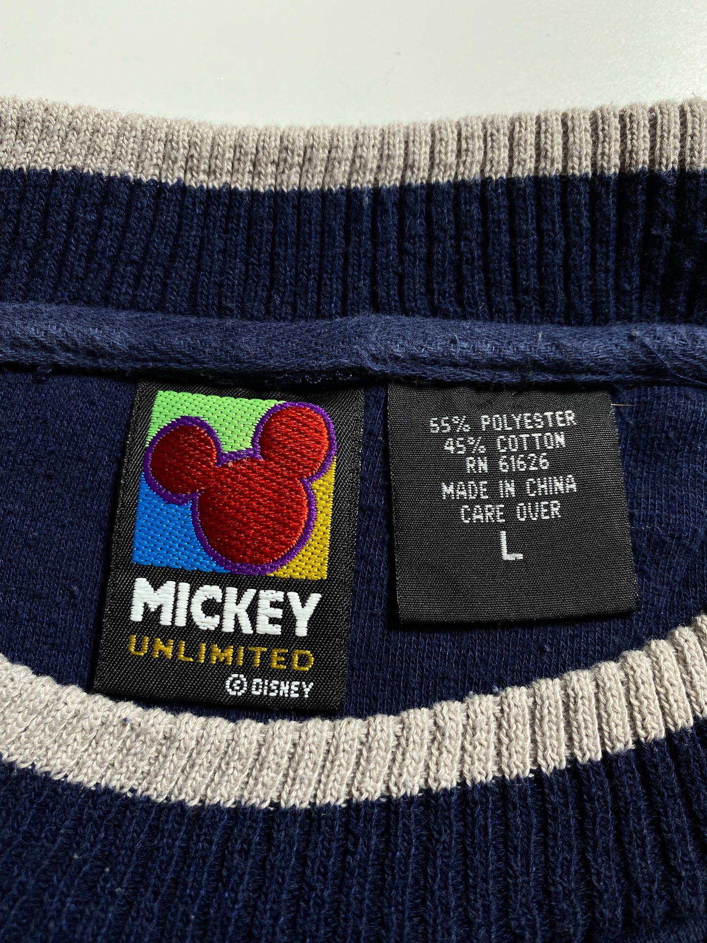 90’s DISNEY MICKEY Size L Vintage Sweat-shirt / K6157