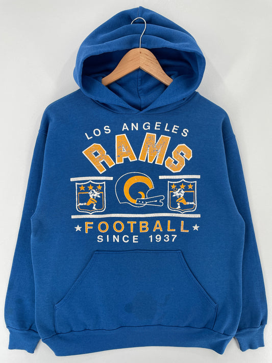 90's LOS ANGELES RAMS Made in USA Size XL Vintage NFL Hoodie Sweat-Shirt / E5820S