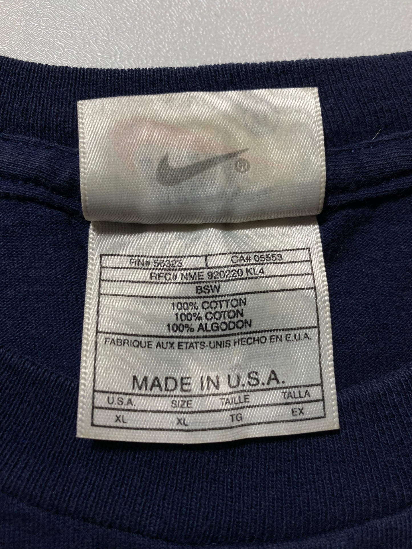 90’s NIKE Made in USA Size XL Vintage T-shirt / G3407T