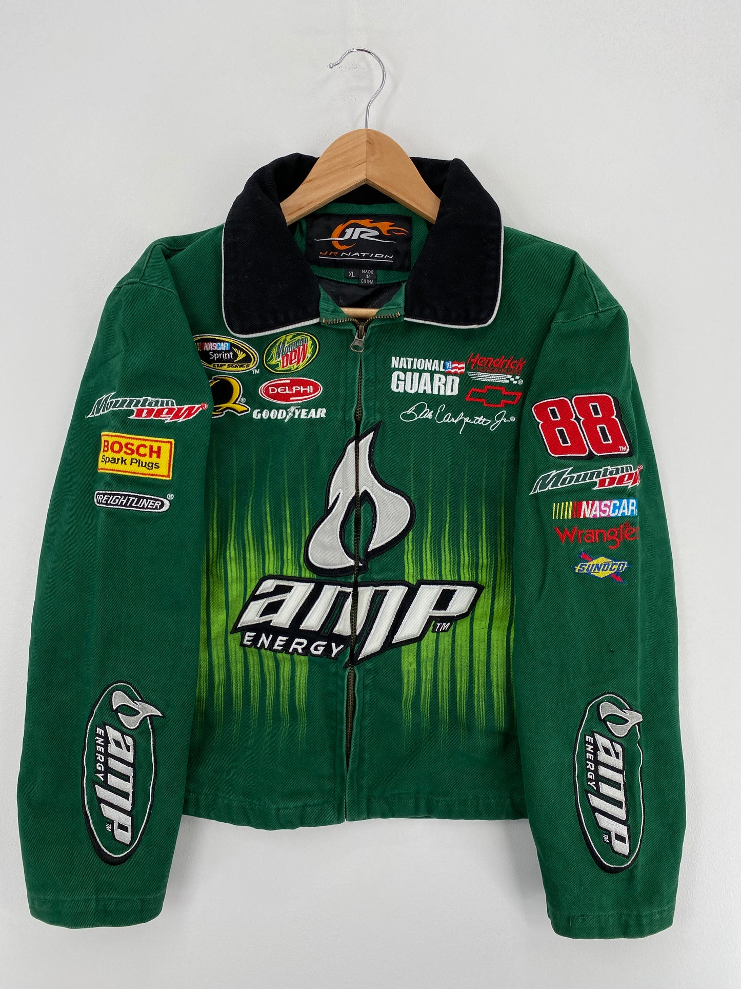 Vintage DALE EARNHARDT JR. Size Ladies.XL Racing Jacket / A6401