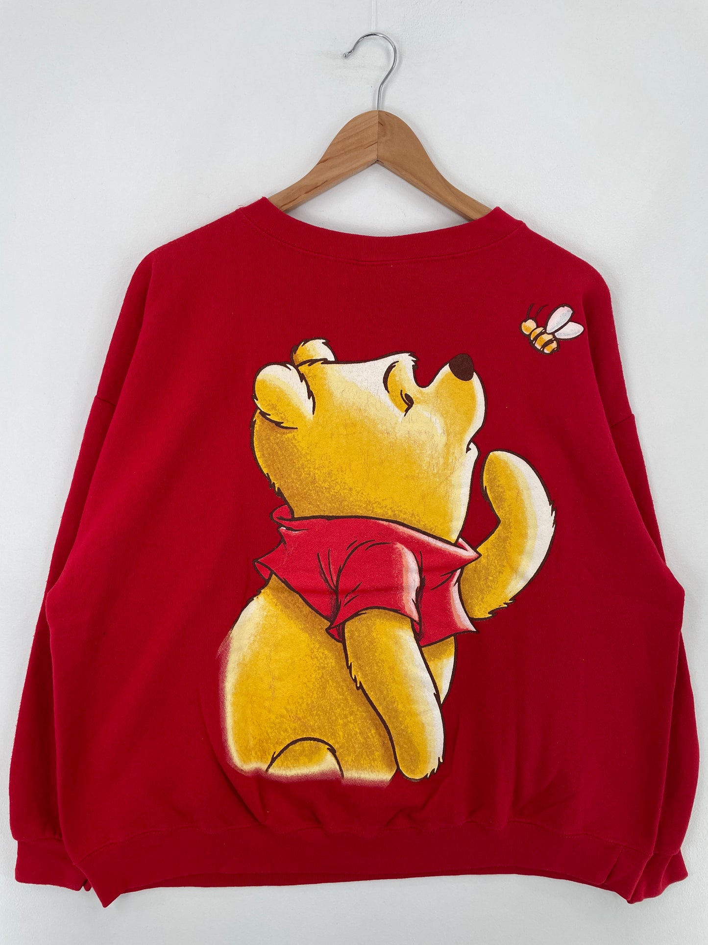 00' DISNEY WINNIE THE POOH Made in USA Size L-XL Vintage Sweat-Shirt / E1424S