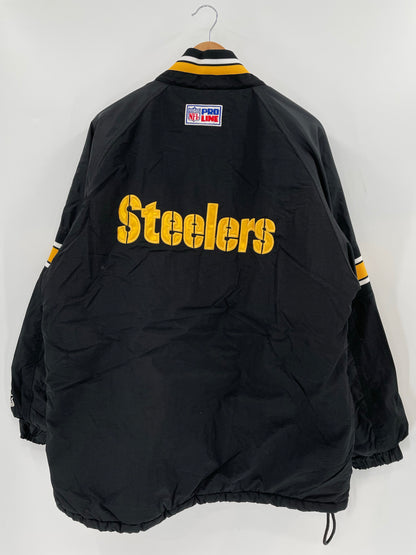 90's STARTER x STEELERS Size L Vintage NFL Nylon Jacket / K6270
