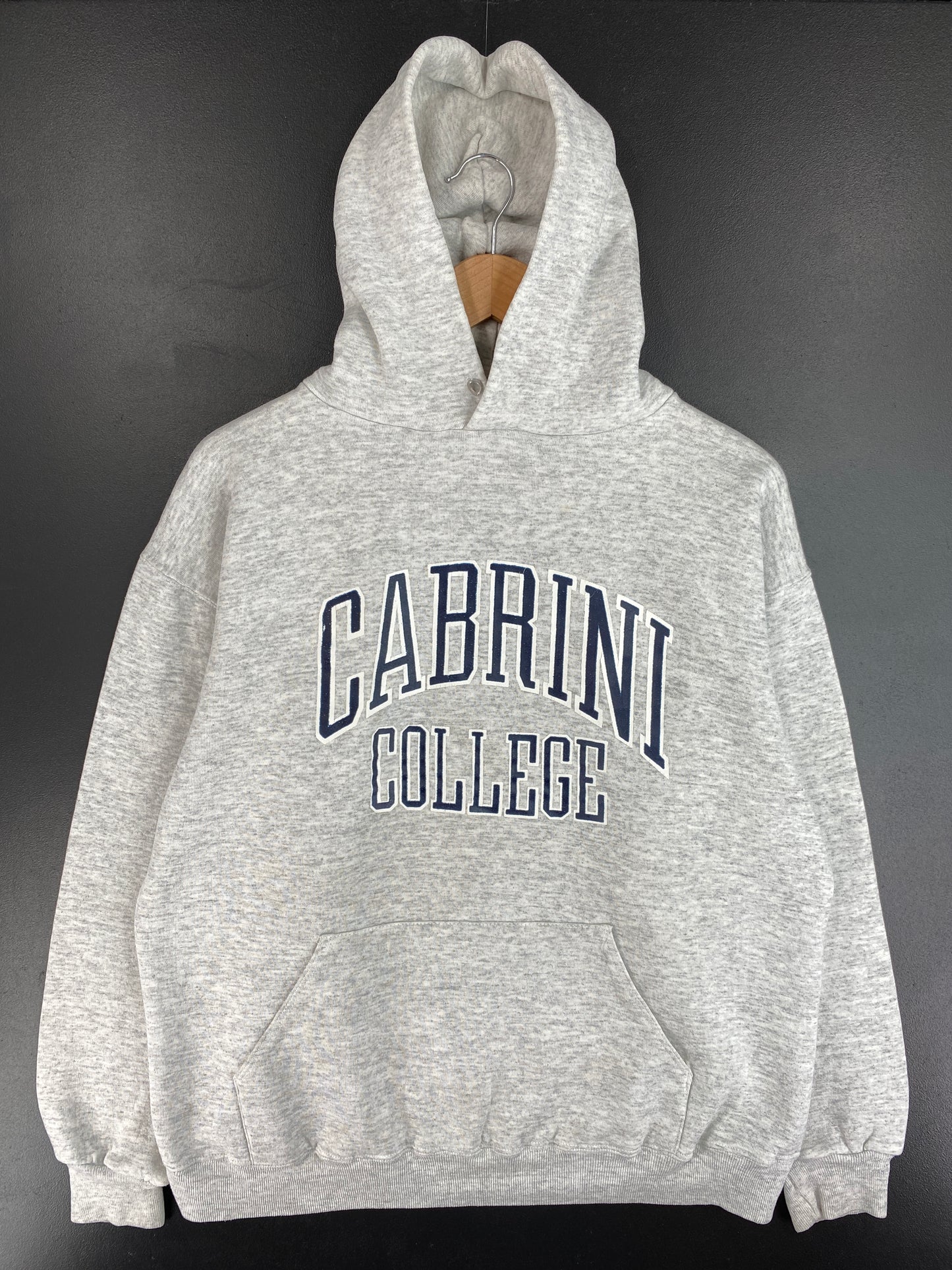 80’s CABRINI COLLEGE Made in USA Size XL Vintage Hoodie College Sweat-shirt / E4558S