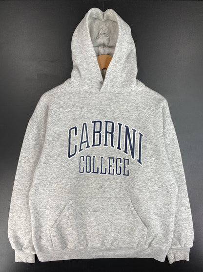 80’s CABRINI COLLEGE Made in USA Size XL Vintage Hoodie College Sweat-shirt / E4558S
