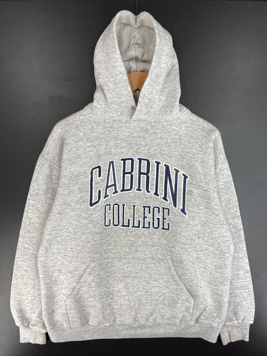 80’s CABRINI COLLEGE Made in USA Size XL Vintage Hoodie College Sweat-shirt / E4558S
