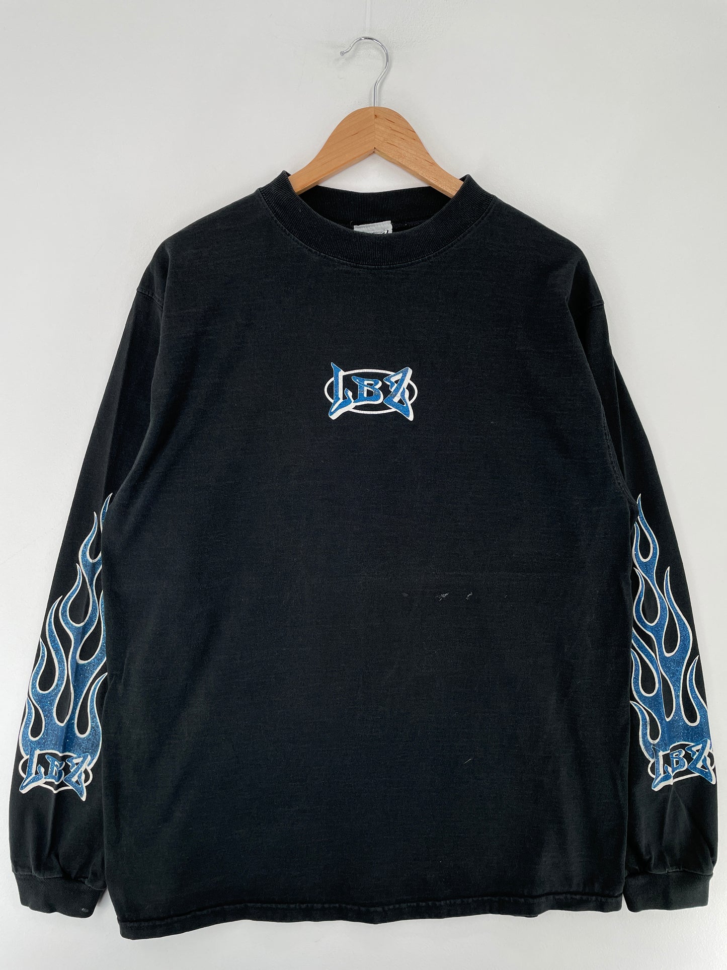 90' LBZ Made in USA Size Approx.XL Vintage Long sleeve T-Shirt / E6072T