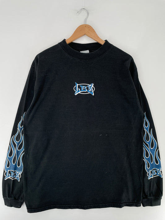 90' LBZ Made in USA Size Approx.XL Vintage Long sleeve T-Shirt / E6072T