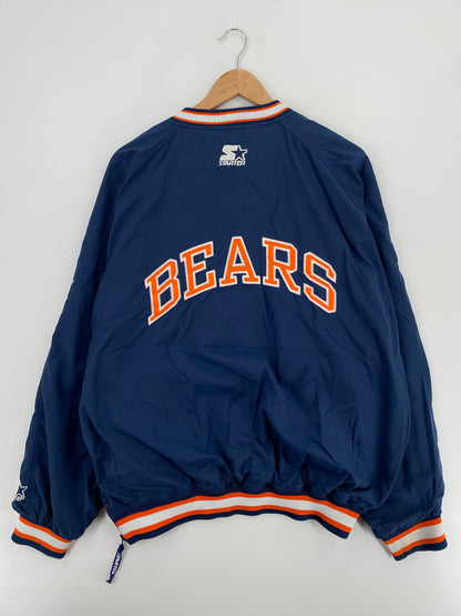 90’s STARTER x CHICAGO BEARS Size L Vintage NFL Nylon Jacket / A5292