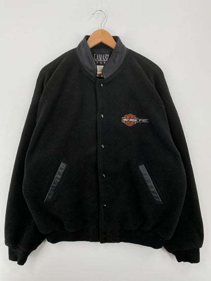 Vintage HARLEY DAVIDSON Size L Fleece Jacket / A9045