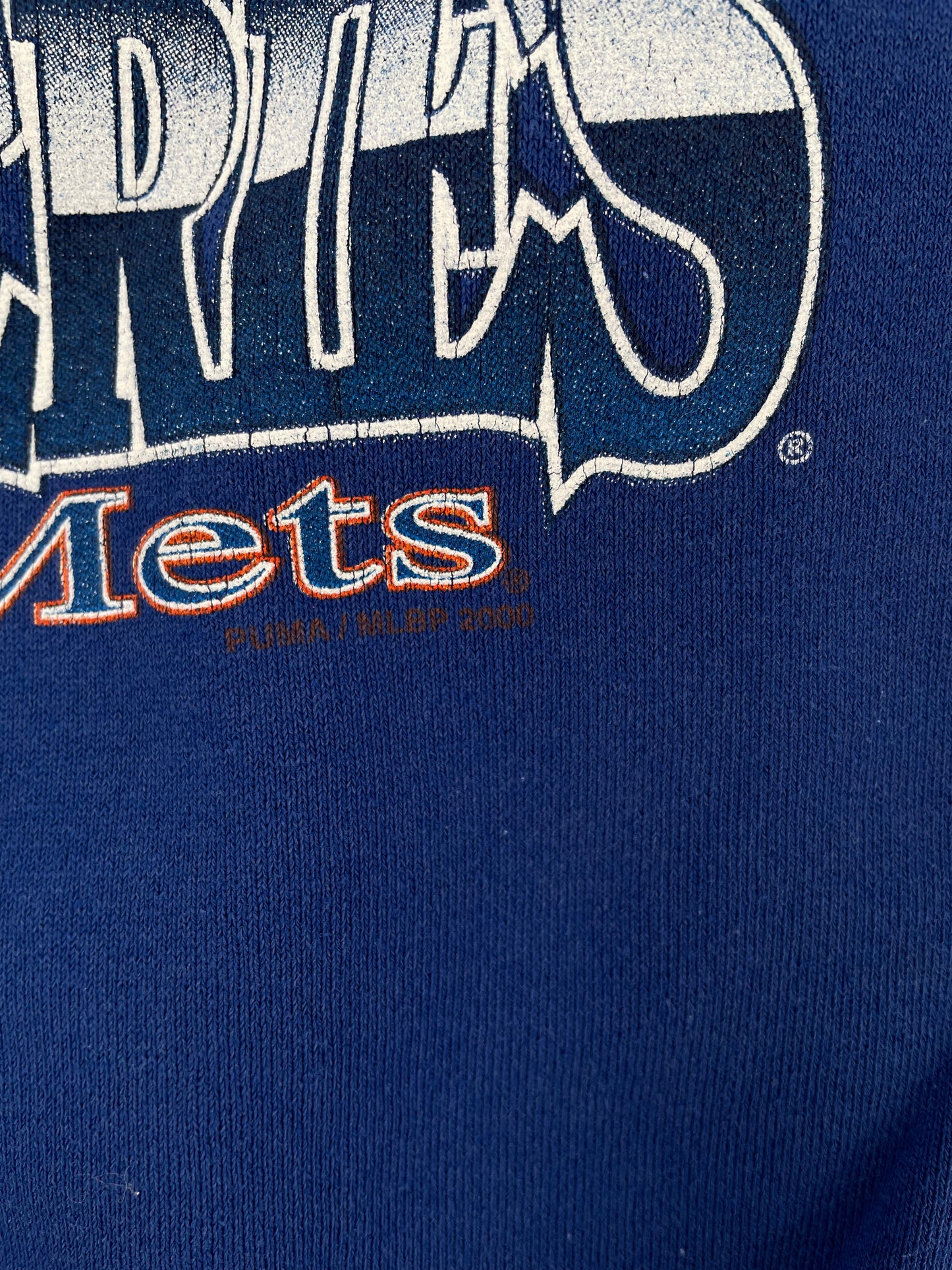 2000 NEW YORK YANKEES x METS Size L Vintage MLB Sweat-shirt / A937
