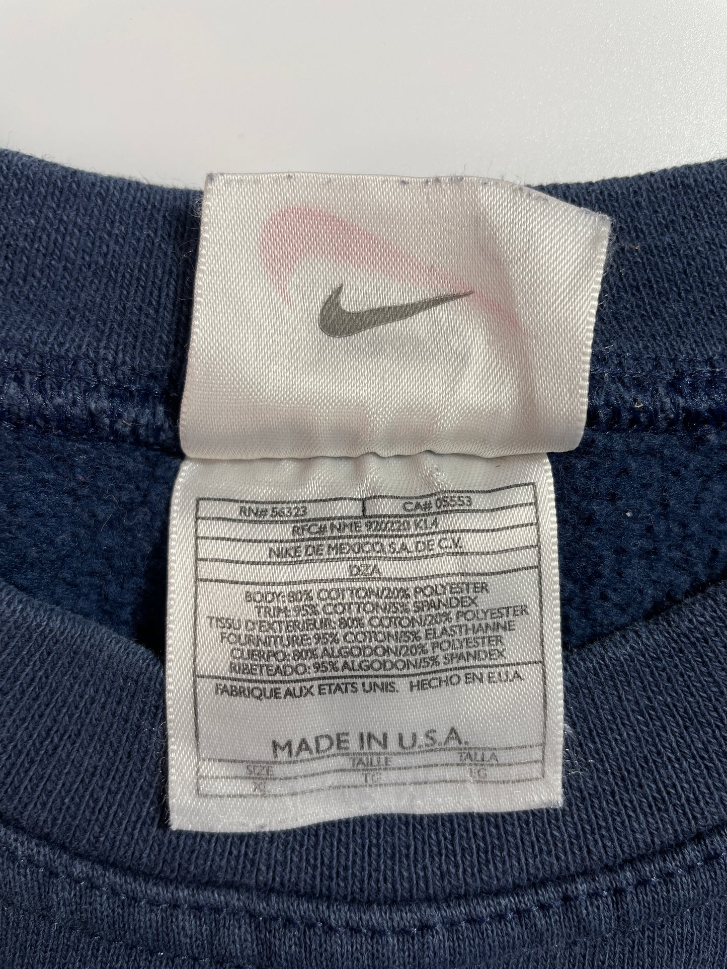 90’s NIKE MINI SWOOSH Made in USA Size XL Vintage Sweat-shirt / E5276S