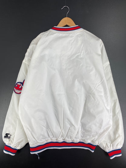 00’s STARTER CLEVELAND INDIANS Size XXL Vintage MLB Nylon Jacket / A5285
