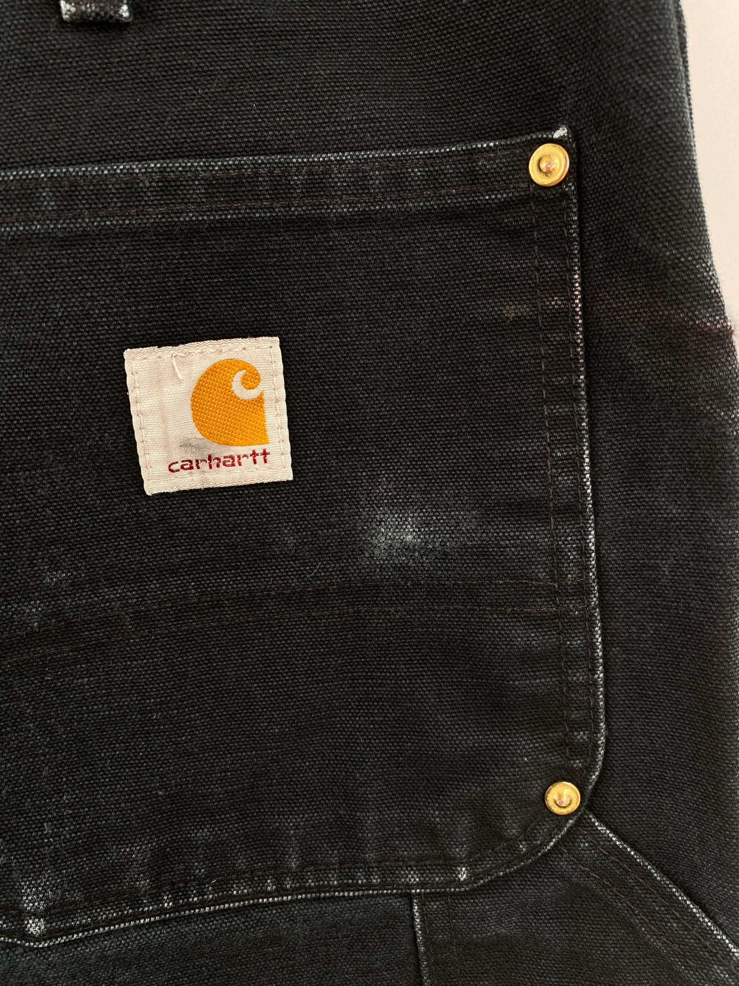 Vintage CARHARTT Made in USA Size W32xL28 Double Knee Duck Pants / A5264
