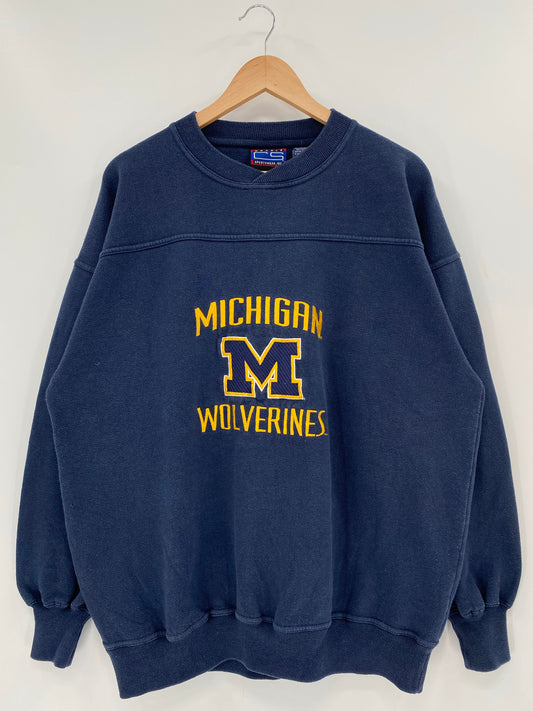 90's MICHIGAN WOLVERINES Size XL Vintage Sweat shirt / K6398