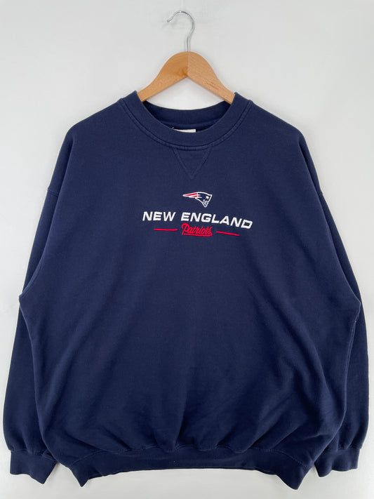 Vintage NEW ENGLAND PATRIOTS Size XL NFL Sweat-shirt / E2779S