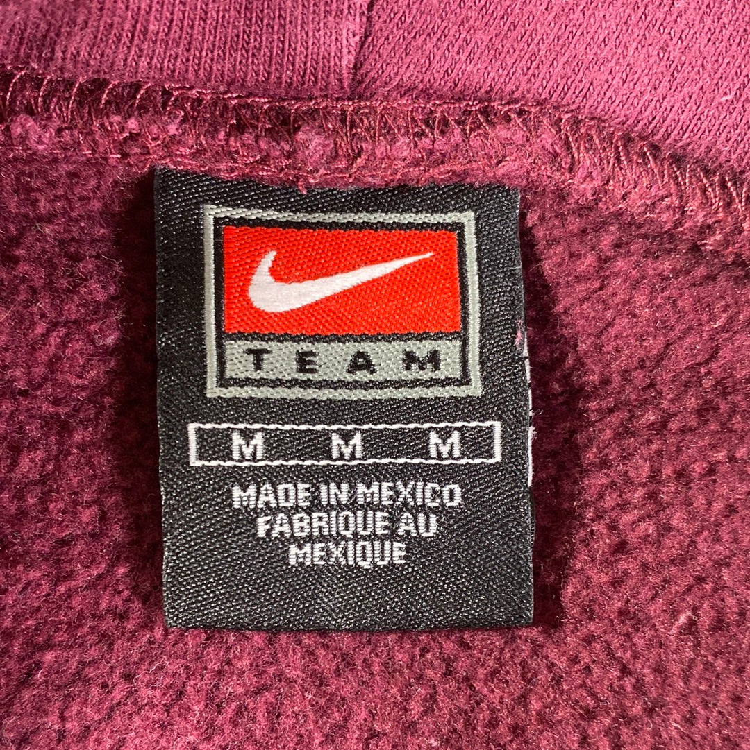 00' NIKE x VIRGINIA TECH Size M Vintage College Hoodie Sweat Shirt / E6672S