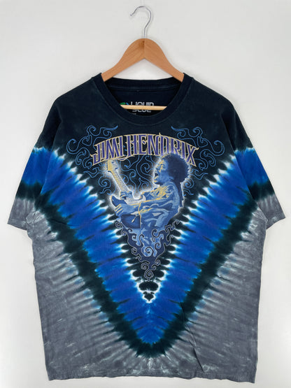 Vintage LIQUID BLUE JIMI HENDRIX Size XXL Vintage Music T-Shirt / A3642