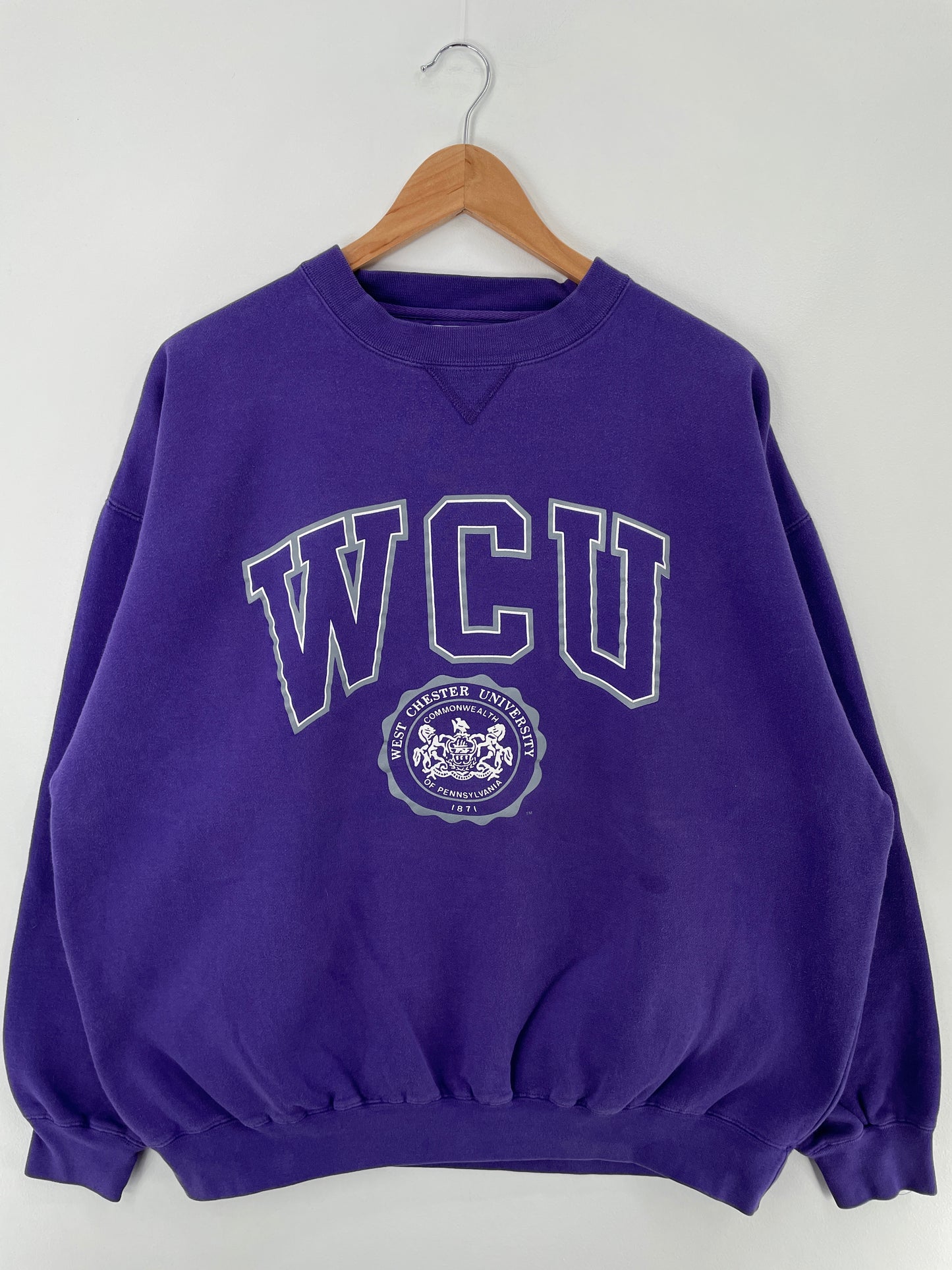 Vintage WCU WEST CHESTER UNIVERSITY Size XXL College Sweat-shirt / E188