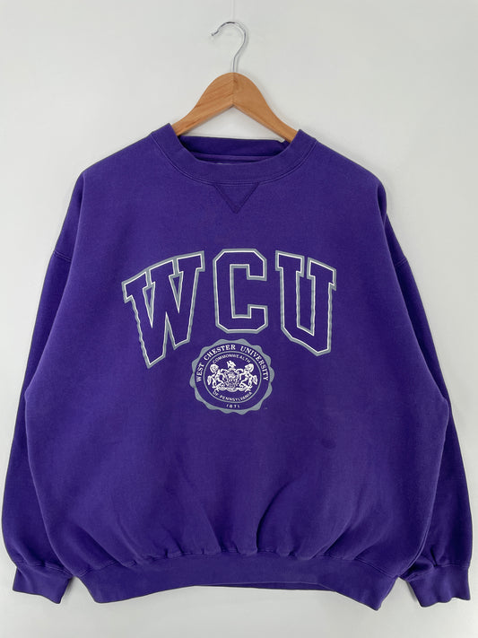 Vintage WCU WEST CHESTER UNIVERSITY Size XXL College Sweat-shirt / E188
