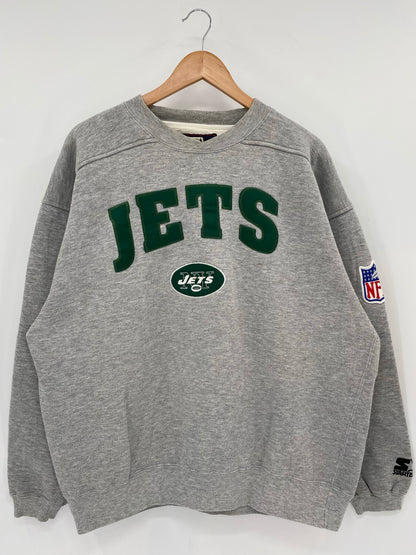 90's STARTER x JETS Size L Vintage NFL Sweat-shirt / K6800