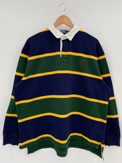 Vintage POLO RALPH LAUREN Size XL Rugby-Shirt / k6949