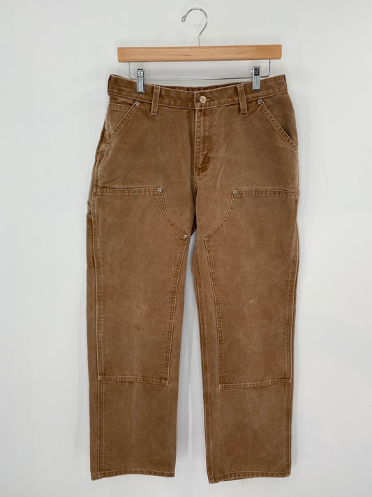Vintage CARHARTT Size W32xL30.5 Double Knee Duck Pants / K8208