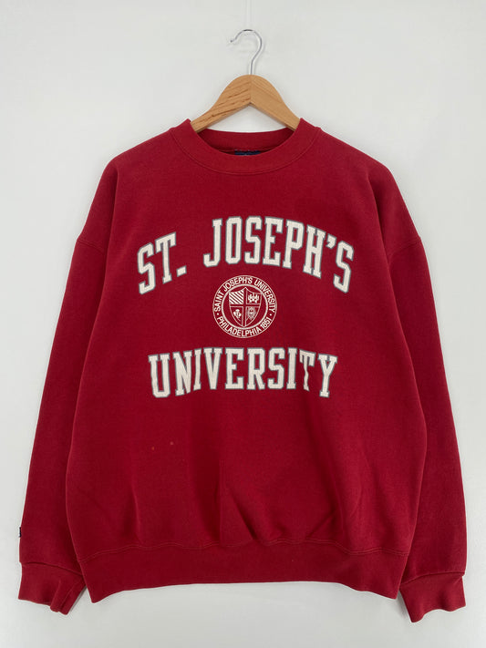 Vintage ST. JOSEPH'S UNIVERSITY (No tag) Approx. Size XL College Sweat-shirt / E537