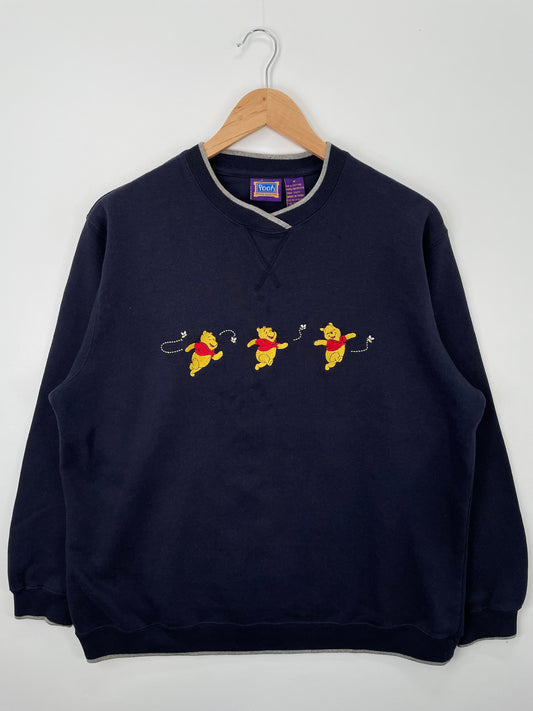 00' DISNEY WINNIE THE POOH Size M Vintage Sweat-Shirt / A1531
