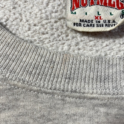 90’s UNIVERSITY OF MIAMI Made in USA Size XL Vintage College Sweat-shirt / E4560S